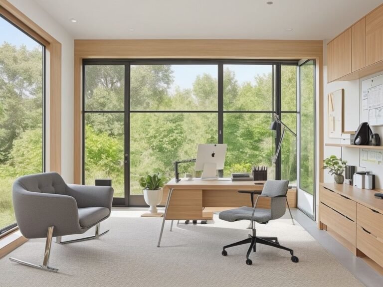 How can I create a dedicated workspace at home to increase productivity