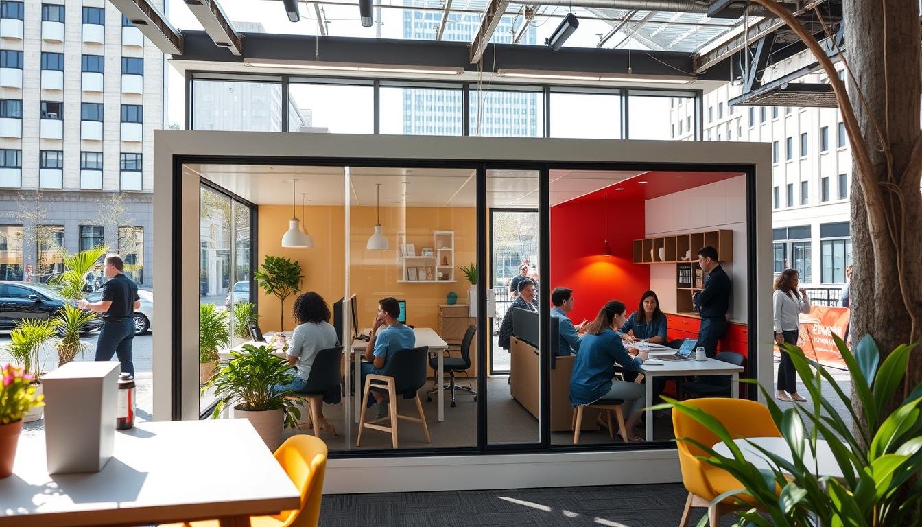statistics on pop-up offices and work environments