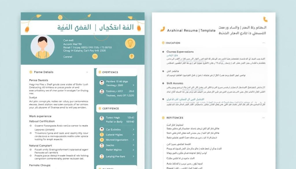 Arabic resume format