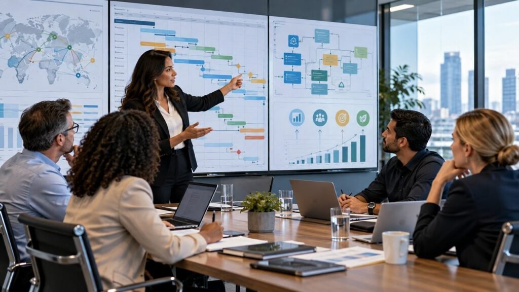 Programme manager coordinating related projects, dependencies and benefits