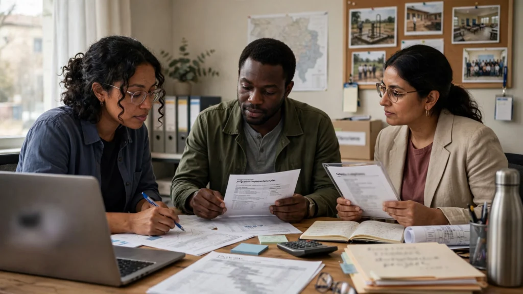Operations team testing and refining a standard operating procedure at the point of work