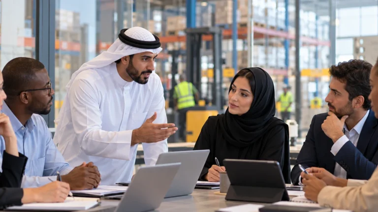 Professionals reviewing cross-border trade, logistics and commercial negotiation priorities