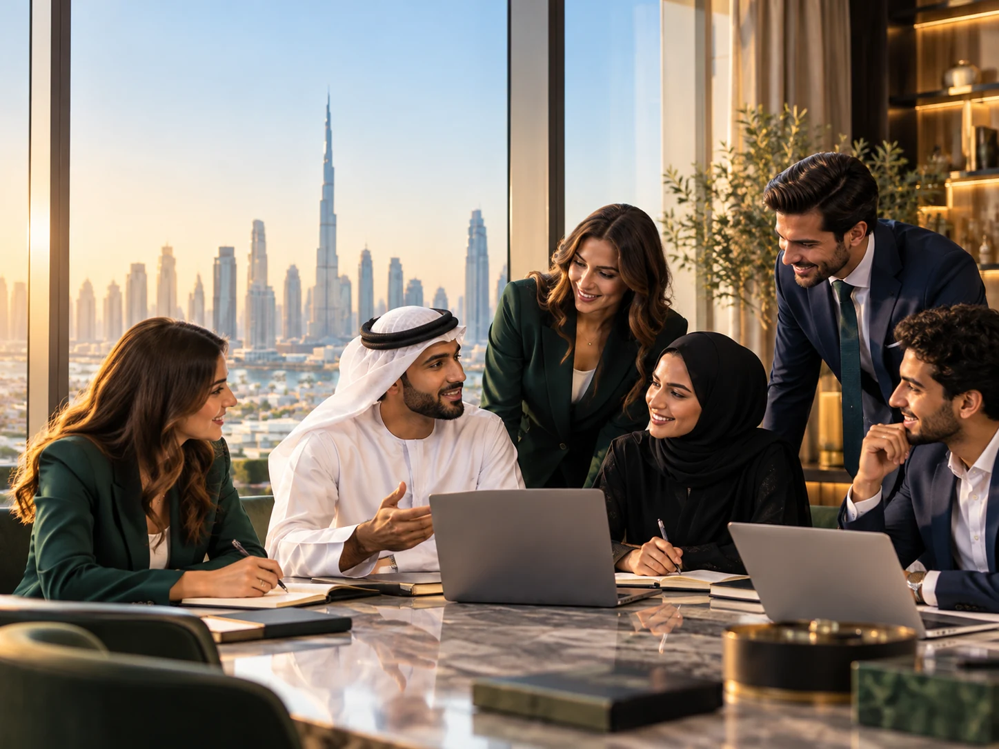 مجموعة شباب تتعاون في ورشة مهارات عملية