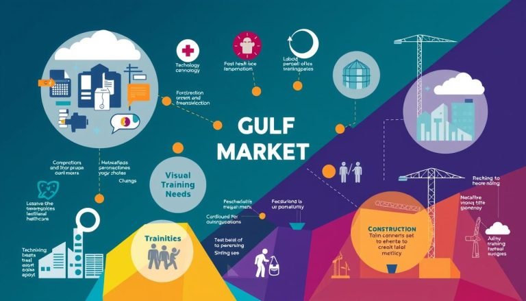 فجوة المهارات واحتياجات التدريب حسب الصناعة في منطقة الخليج