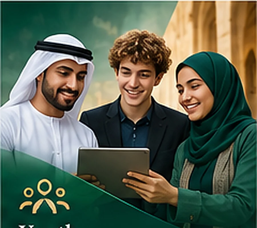 مجموعة شباب تتعاون في ورشة مهارات عملية